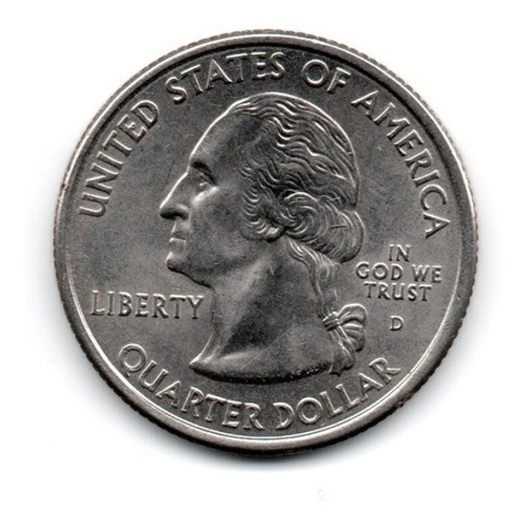 Estados Unidos Usa Moneda 1/4 Dolar South Carolina Año 2000d 1