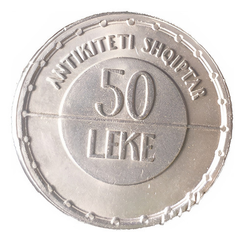 M592 Albania Moneda 50 Leke Año 2003 Km# 86 Unc 0
