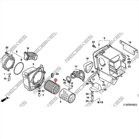 Filtro De Aire Honda Titan Cg150 Original Honda F1 1