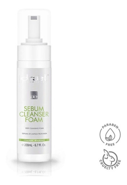 Espuma Limpieza Profunda Acne Sebum Cleanser 200ml Idraet 1