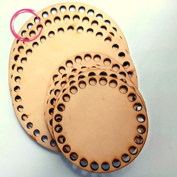 Base Fibro Mdf Para Tejer Crochet Totora Pack Surtido 0