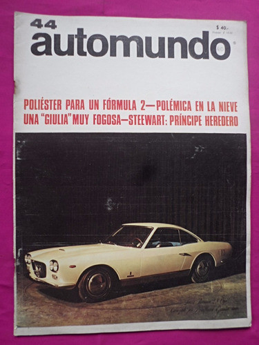 Revista Automundo N° 44 - 1966, Lancia Flaminia 2,8 Cupe 0