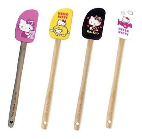 Espatula De Madera Y Silicona  De Hello Kitty 0