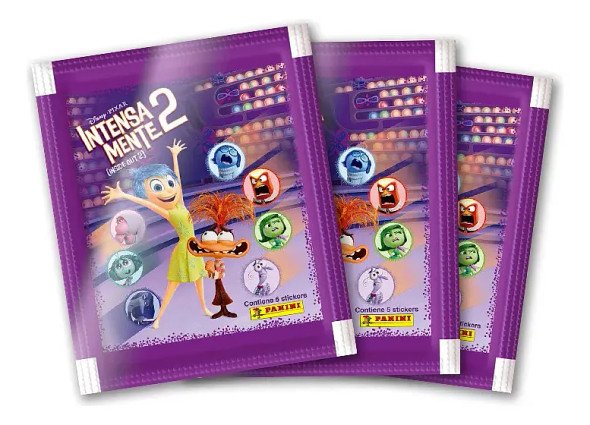 Panini Inside Out 2 Sticker Packs – 40 Sealed Packs, 200 Stickers Total – Disney Pixar Collectibles