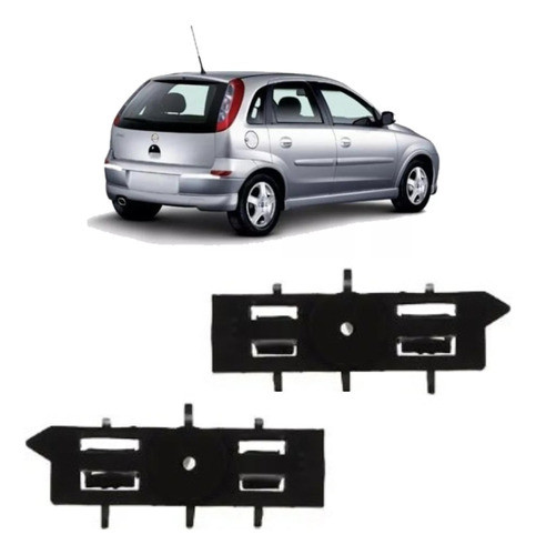 Juego Soporte Paragolpe Trasero Corsa Ii 2002 Al 2012 5 Ptas 0