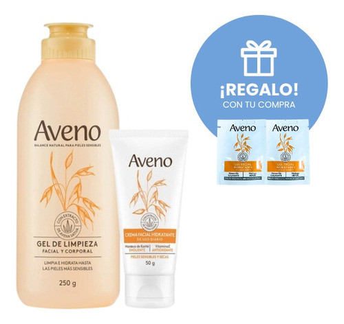 Aveno Kit Cuidado Facial Para Piel Sensible Seca 1