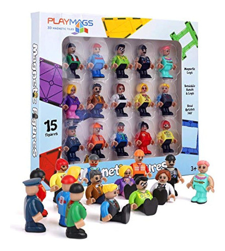 Playmags Magnetic Figures-community Figures Set Of 15 Pieces 0