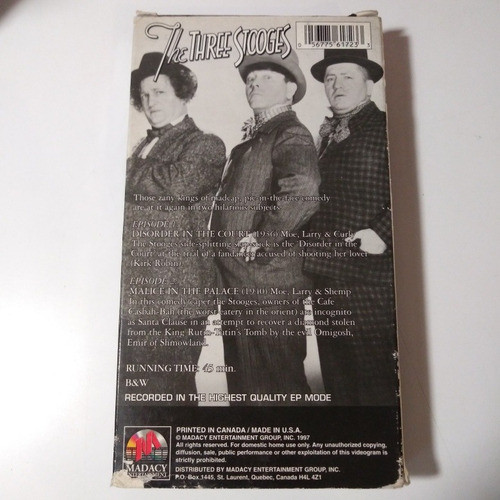 The Three Stooges Moe Larry Curly (3 Chiflados) Ed Americana 1