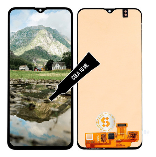 Tela Compativel Samsung A20 A205 Display Oled Incell+ Cola 1