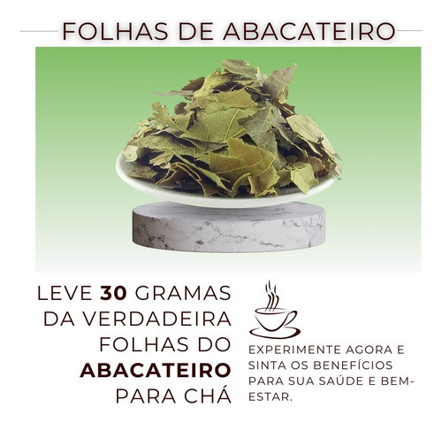 Chá De Abacateiro-legítimo Persea Americana Mill 30g 1