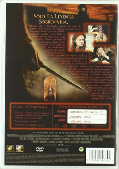 Dvd Desde El Infierno / From Hell 1