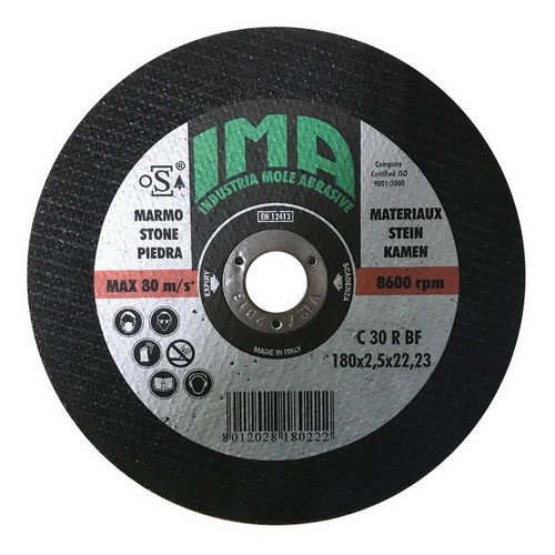 Disco Corte Marmol Ima 7'' 180x2,5x22,23mm 0