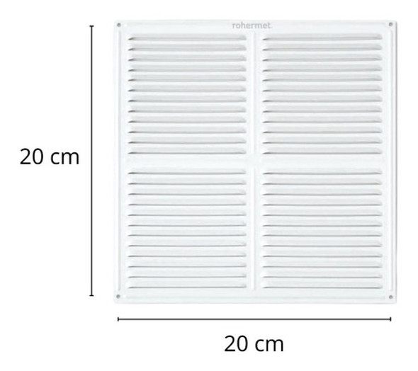 Rejilla De Ventilación 20x20 Cm Aprobada Para Amurar 200cm2 1 Rejilla De Ventilación 20x20 Cm Aprobada Para Amurar 200cm2 1