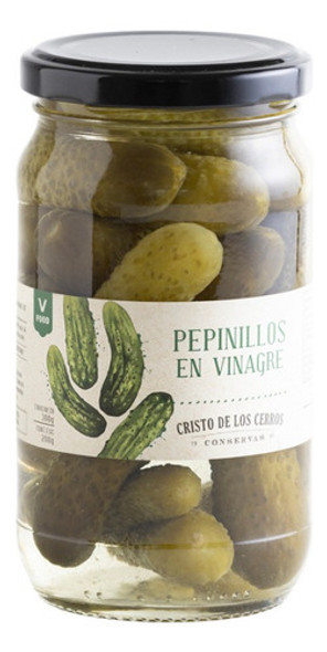 Pepinillos En Vinagre De Alcohol Cristo De Los Cerros 300 G 0
