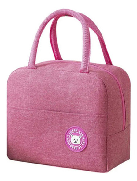 Vianda Lanchera Aislante Térmico Escolar Con Bolsillos 0
