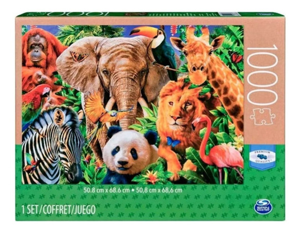 Puzzle 1000 Piezas Animales De La Selva Spin Master 0