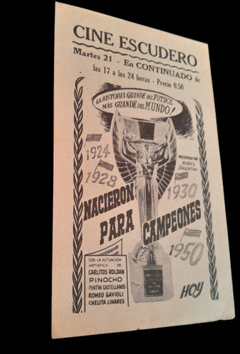 Reliquia!! Programa De Cine Nacieron Para Ser Campeones 1