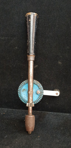 Antiguo Taladro De Mano De Carpintero, Funcionando 0
