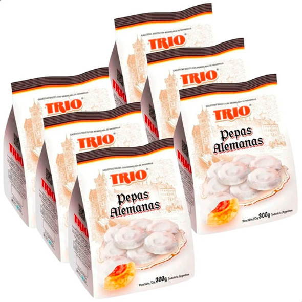 Galletitas Pepas Alemanas Dulce Trio Mejor Precio - Pack X6 1
