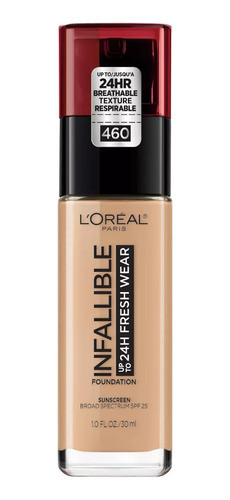 Base L'oreal Infallible 24hs Fresh Wear 460 G. Beige 30ml 0