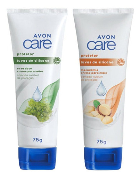 Avon Luvas De Silicone Creme Protetor Para Mãos 75g Kit 2 Un 0