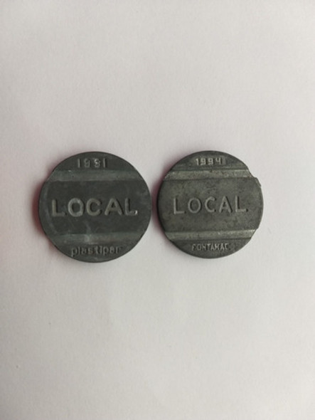 Fichas Telefônicas Antigas, Lote Com 2 Sendo De 1991 E 1994 0