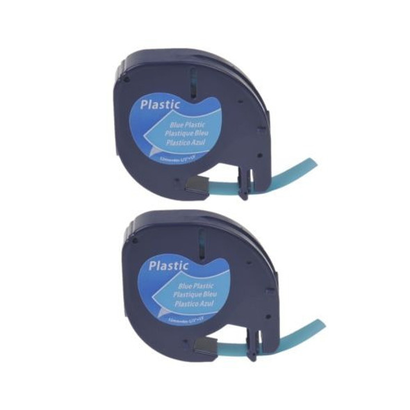 Cinta Plástica 2pk Para Dymo Letra Tag Plus Lt100h Lt91335 1 0