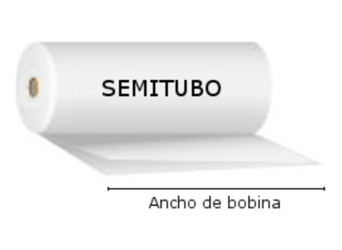 Poliolefina Termocontraible Semi Tubo 40cm X 19mic X 100m 0