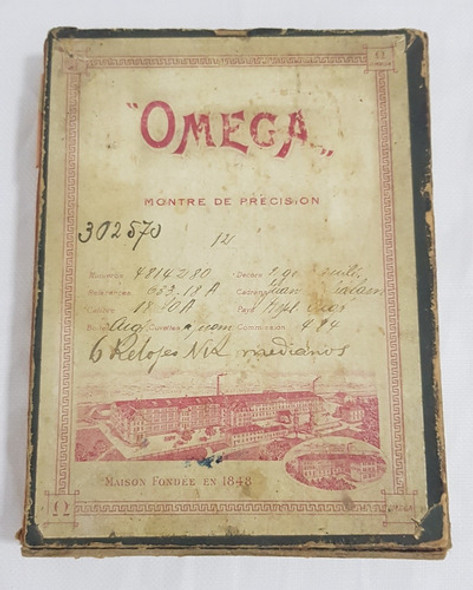 Antigua Caja Reloj Omega Para Repuestos Relojero B15 0
