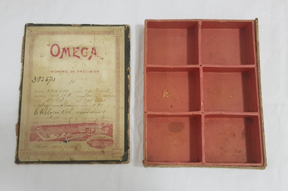 Antigua Caja Reloj Omega Para Repuestos Relojero B15 1