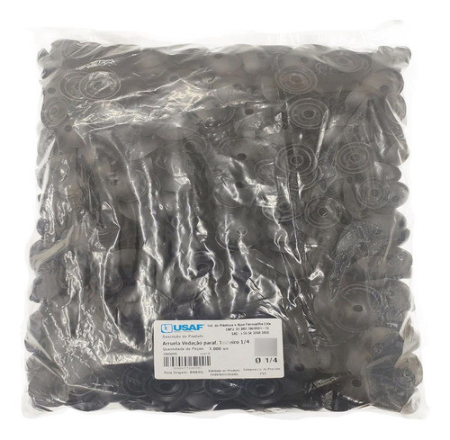 Arruela Lisa Pvc Usaf 1/4'' 1000 Pecas  000095 0
