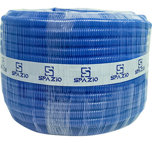 Mangueira Dreno Corrugada Conector Liso 1/2 Azul 25 Metros 0