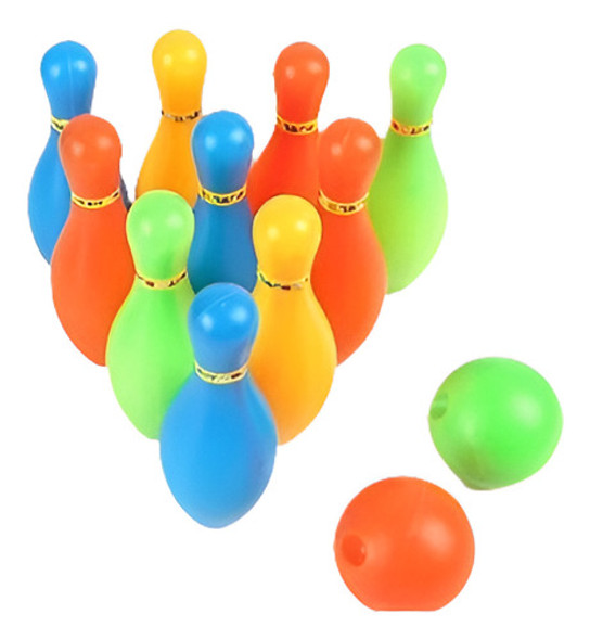 Altura 11cm Niños Bowling Plástico Set Al Aire Libre Mini Ju 0
