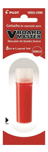 Refil Wbs Pincel Quadro Board Master Vermelho Pilot C/12 Un 1