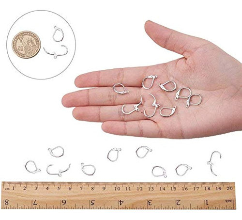 Dealglad 100 Unids De Cobre Plateado De Cobre Francés Pendie 1