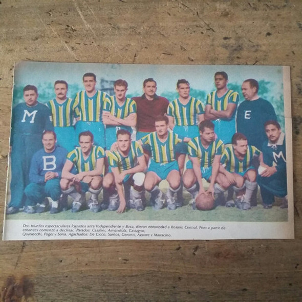 Recorte Rosario Central Equipo 45-46 Casalini Otros 0 Recorte Rosario Central Equipo 45-46 Casalini Otros 0