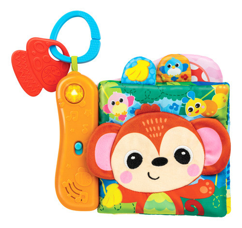 Libro Sensorial Tela C/mordillo Música Sonidos P/bebé Winfun 0