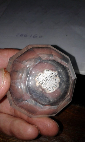 Antiguo Frasco Envase Vidrio Perfumero Prisma Diamante 1