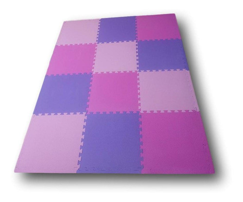 Kit 24 Tatames Eva Infantil Para Meninas 50x50cm Com 1cm 0