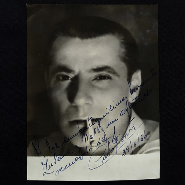 Foto Original Autografo Actor Carlos Fioriti 1956 0