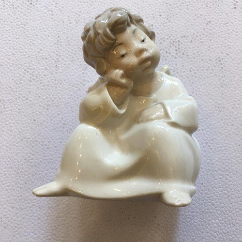 Porcelana Española Lladró Angelito Sentado 0