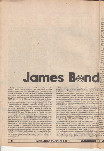 Comic James Bond Ian Fleming Nº 1 Uruguay Años 80 Unico Raro 1