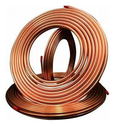 Rollo De 15mts De Caño De Puro Cobre 1/4 0
