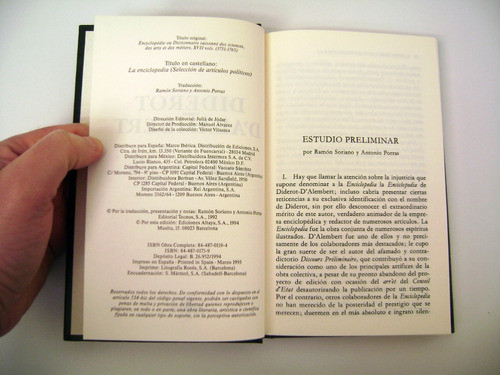 Articulos Politicos De La Enciclopedia Diderot Papel Boedo 1