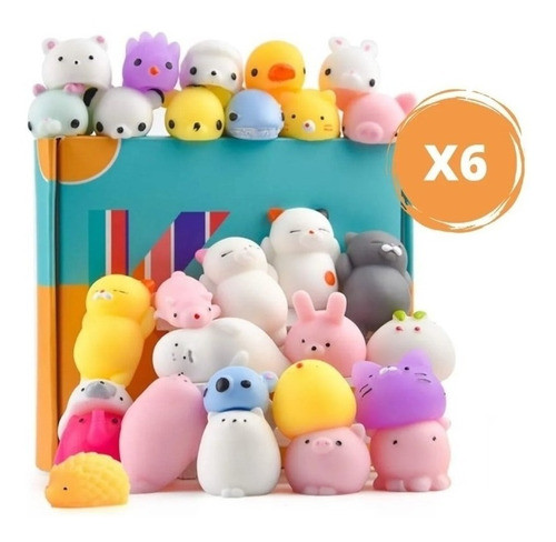 6 Squishy Mini Animalito Anti Stress Ansiedad Super Oferta 0