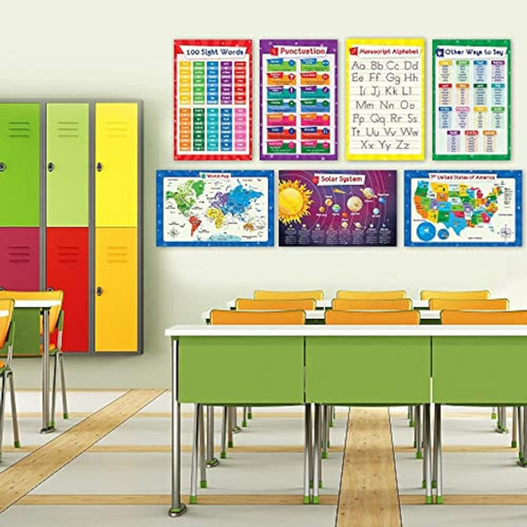 26 Juego De 50 Carteles Educativos Para Niños: Tabla De Mult 0