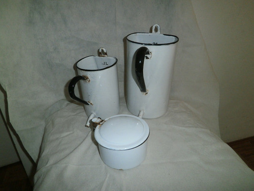 Conjunto Antiguo Esmaltado Blanco 0