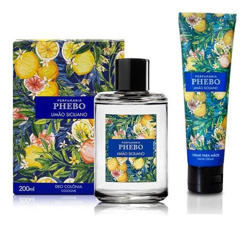 Kit Phebo Limão Siciliano Colônia + Creme P/ Mãos 0