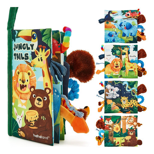 Libro De Sensación Táctil Alta Contraste Para Bebés 0-12 Mes 0