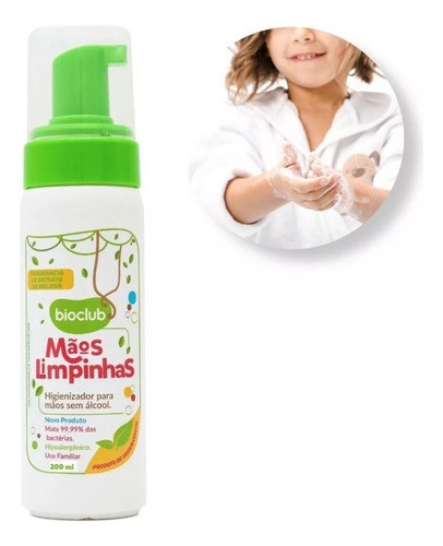 Mãos Limpinhas Biobclub Limpa Germes Bactérias Uso Infantil 0
